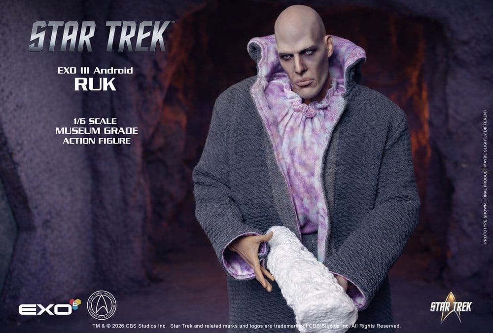 Star Trek: Raumschiff Enterprise Actionfigur 1/6 Ruk EXO III Android 33 cm - Preorder - ETA: 25.02.2027