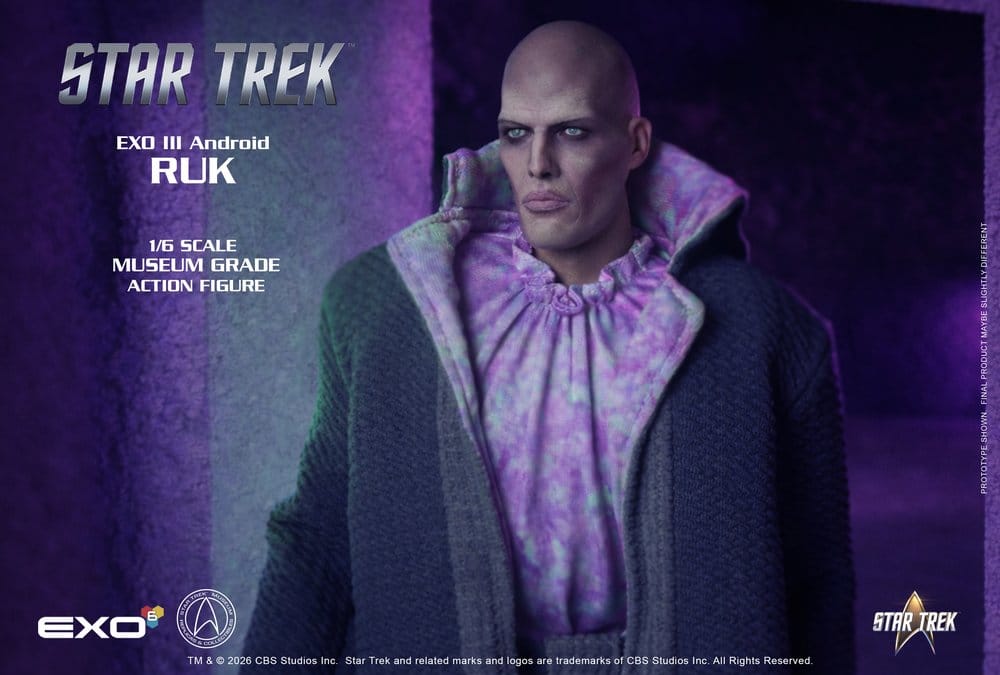 Star Trek: Raumschiff Enterprise Actionfigur 1/6 Ruk EXO III Android 33 cm - Preorder - ETA: 25.02.2027