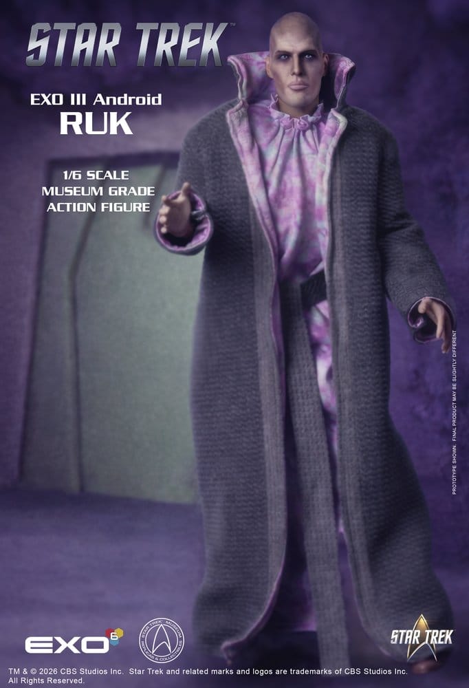 Star Trek: Raumschiff Enterprise Actionfigur 1/6 Ruk EXO III Android 33 cm - Preorder - ETA: 25.02.2027