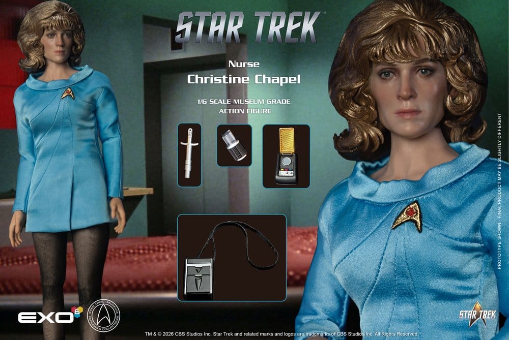 Raumschiff Enterprise Museum Grade Actionfigur 1/6 Nurse Christine Chapel 28 cm - Preorder - ETA: 25.05.2027