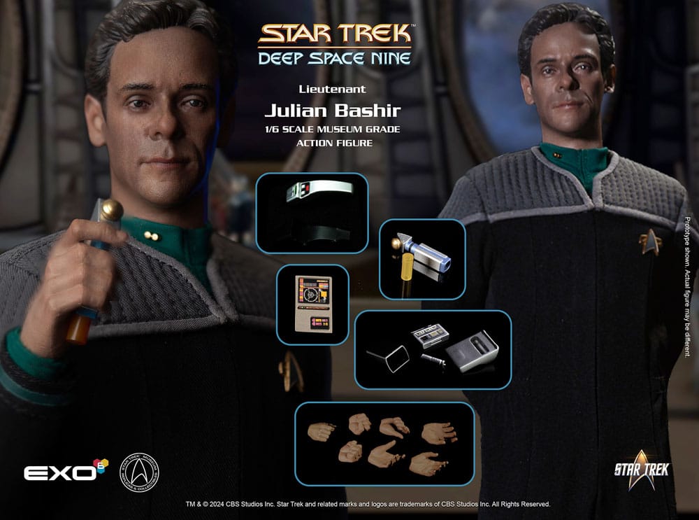 Star Trek: Deep Space Nine Actionfigur 1/6 Dr. Julian Bashir 30 cm - Versand: 5-7 Tage nach Bestellung