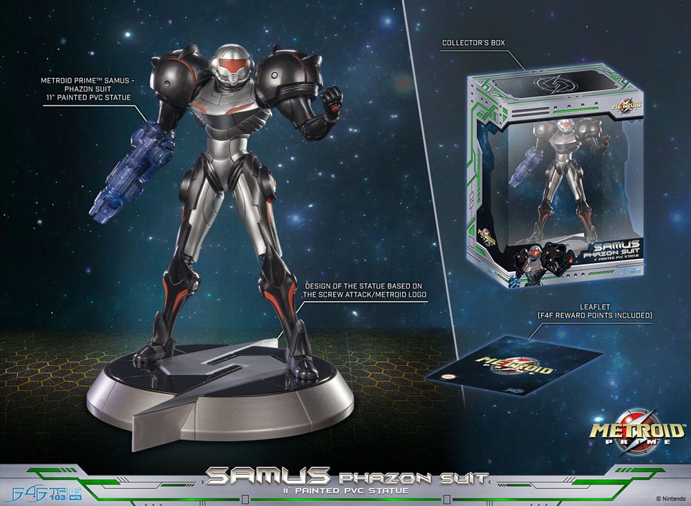 Metroid Prime PVC Statue Samus Phazon Suit Standard Edition 28 cm   - Versand: 7 Tage nach Bestellung