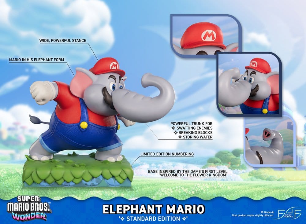 Super Mario Bros. Wonder Resin Statue Elephant Mario Standard Edition 43 cm - Preorder - ETA: 25.11.2027