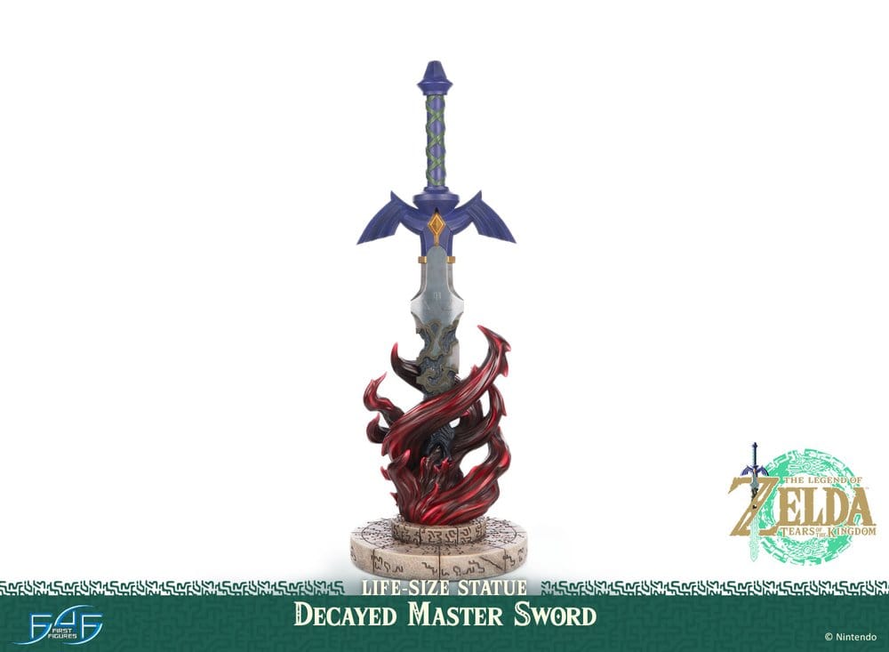 The Legend of Zelda: Tears of the Kingdom Life-Size Statue 1/1 Decayed Master Sword 71 cm - Preorder - ETA: 25.02.2027