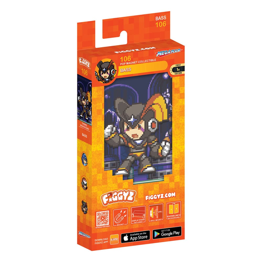 Mega Man FiGGYZ Magnet-Sammelfigur Bass 11 cm - Versand: 7 Tage nach Bestellung