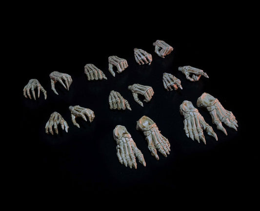 Mythic Legions: Necronominus Zubehör-Set für Actionfiguren Skeletons of Necronominus Hands/Feet Pack - Versand: 5-7 Tage nach Bestellung