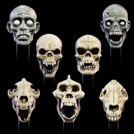 Mythic Legions: All Stars 6 Zubehör-Set für Actionfiguren Undead Heads Pack - Preorder - ETA: 29.09.2025