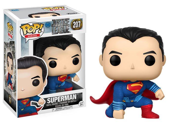 Justice League Movie POP! Movies Vinyl Figur Superman (Landing Pose) 9 cm - Preorder - ETA: 22.11.2026