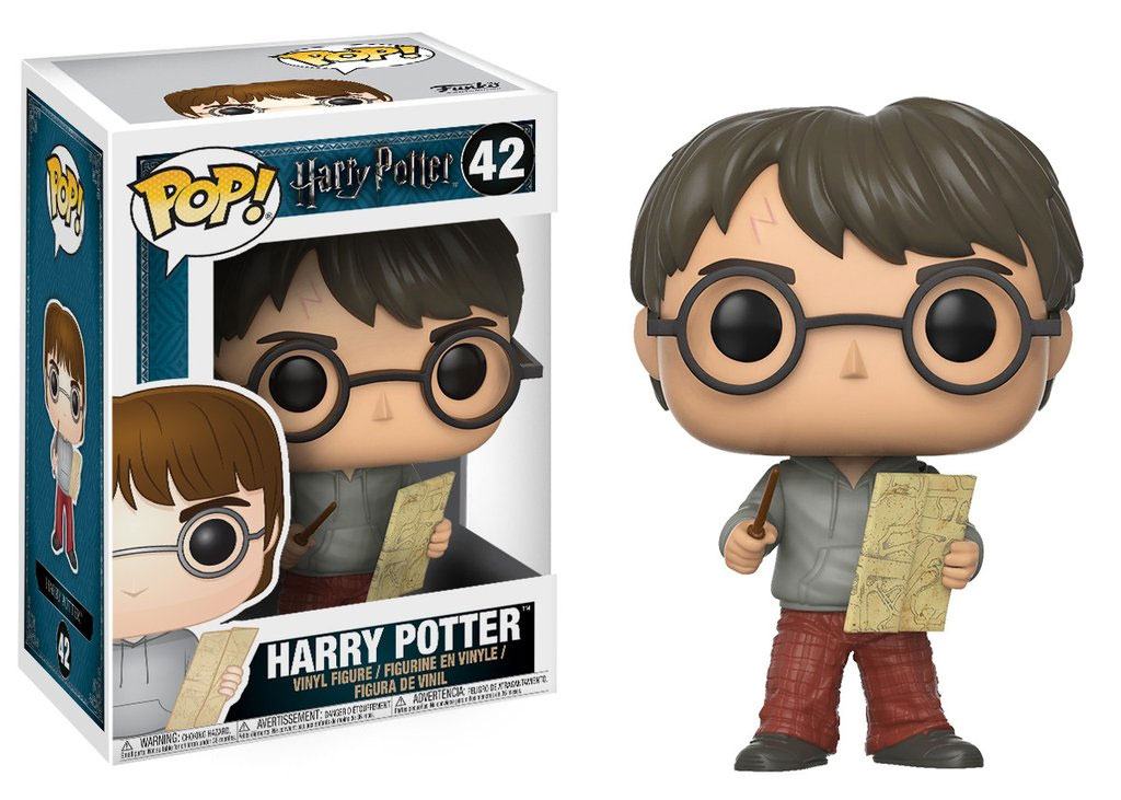 Harry Potter POP! Movies Vinyl Figur Harry Potter with Marauders Map 9 cm - Preorder - ETA: 02.01.2026