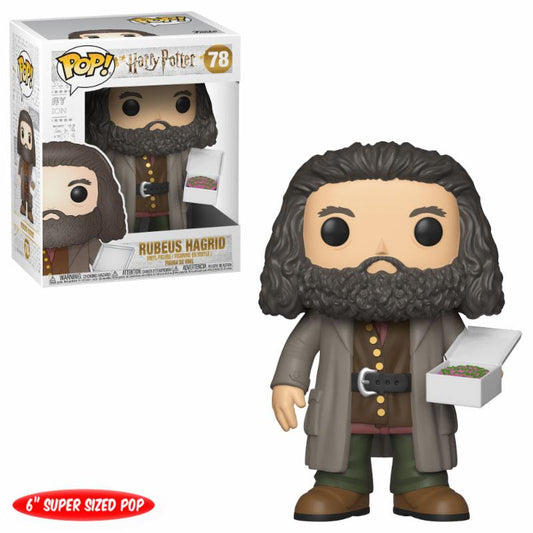 Harry Potter Super Sized POP! Movies Vinyl Figur Hagrid with Cake 14 cm - Preorder - ETA: 11.02.2026