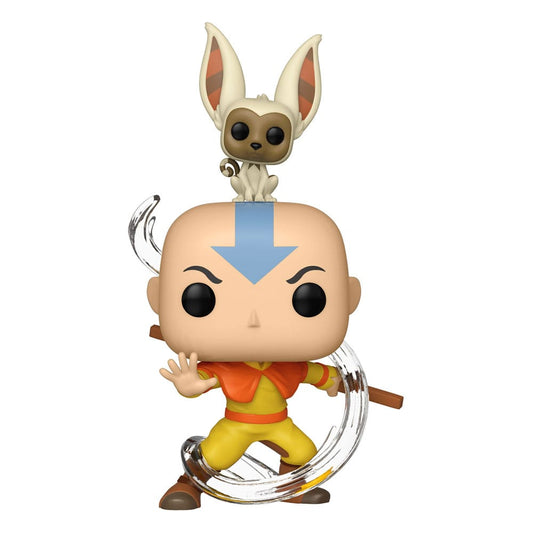 Avatar Der Herr der Element POP! Animation Vinyl Figur Aang w/ Momo 9 cm - Versand: 7 Tage nach Bestellung