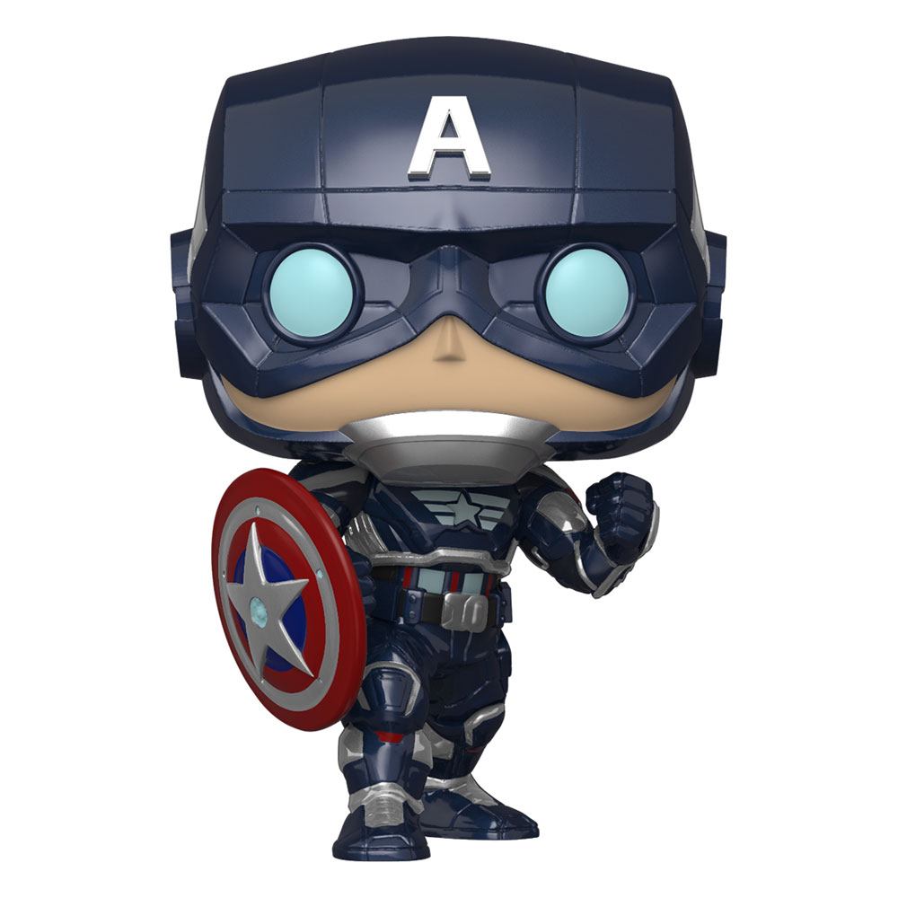 Marvel's Avengers (2020 video game) POP! Marvel Vinyl Figur Captain America 9 cm - Versand: 5-7 Tage nach Bestellung