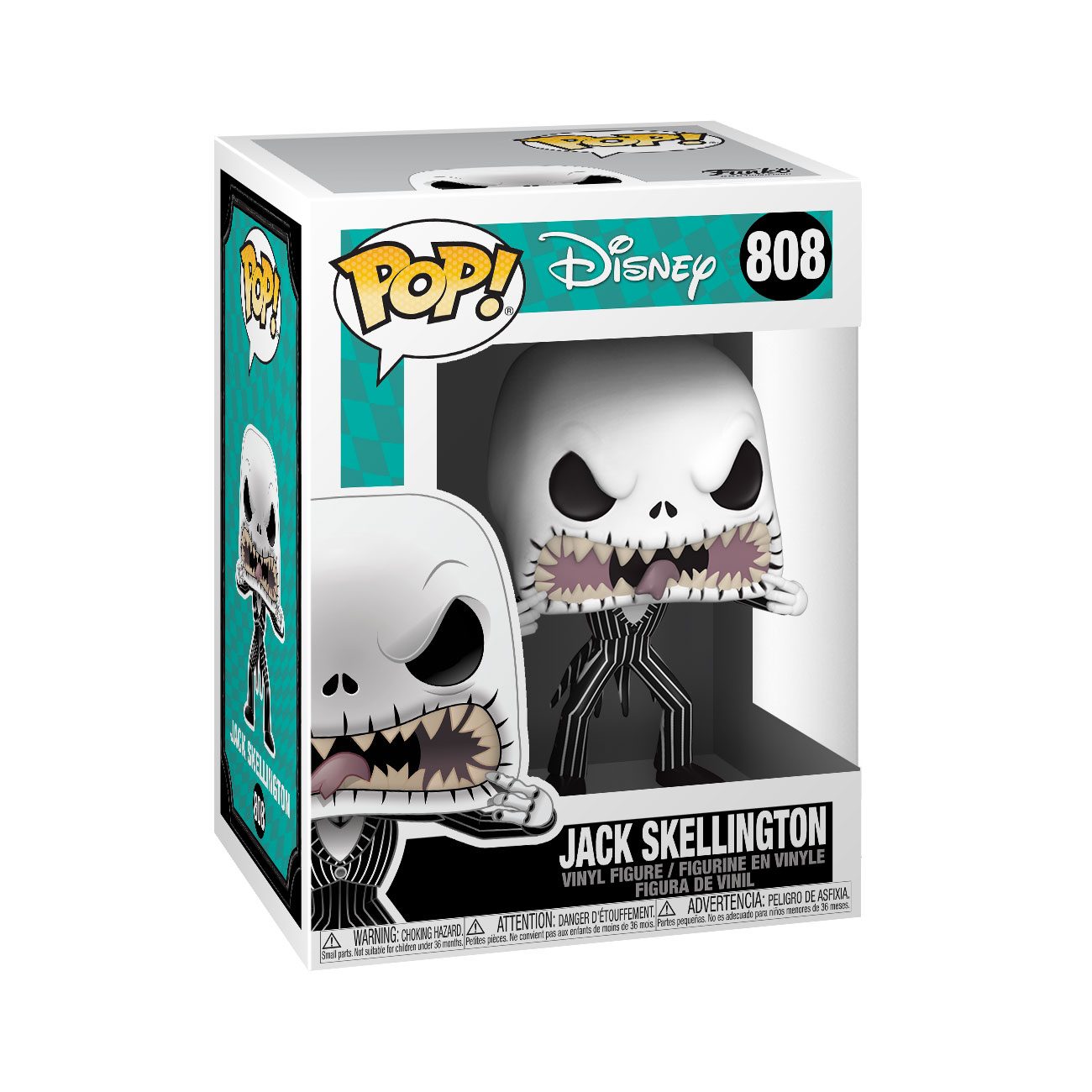 Nightmare before Christmas POP! Disney Vinyl Figur Jack (Scary Face) 9 cm  - Versand: 7 Tage nach Bestellung
