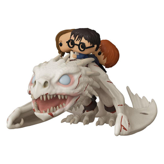 Harry Potter POP! Rides Vinyl Figur Dragon w/Harry, Ron, & Hermine 15 cm - Preorder - ETA: 16.08.2026