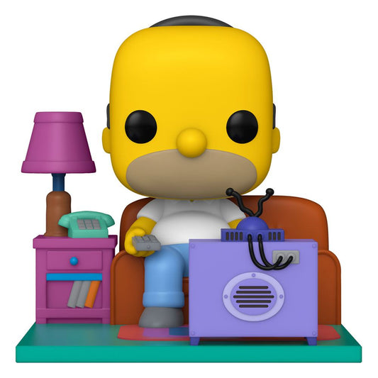 Simpsons POP! Deluxe Vinyl Figur Homer Watching TV 18 cm - Preorder - ETA: 28.12.2026