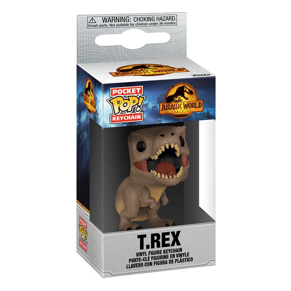 Jurassic World 3 POP! Vinyl Schlüsselanhänger 4 cm T-Rex Display (12) - Versand: 5-7 Tage nach Bestellung