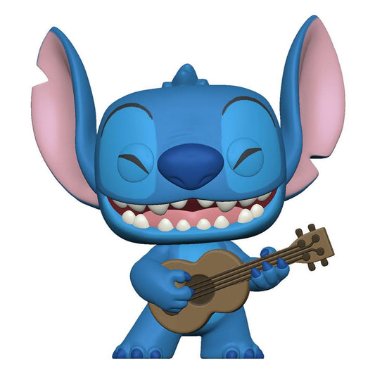 Lilo & Stitch POP! Disney Vinyl Figur Stitch w/Ukelele 9 cm - Versand: 7 Tage nach Bestellung