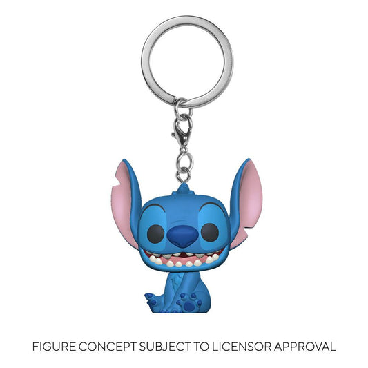 Lilo & Stitch Pocket POP! Vinyl Schlüsselanhänger 4 cm Stitch Display (12) - Versand: 5-7 Tage nach Bestellung