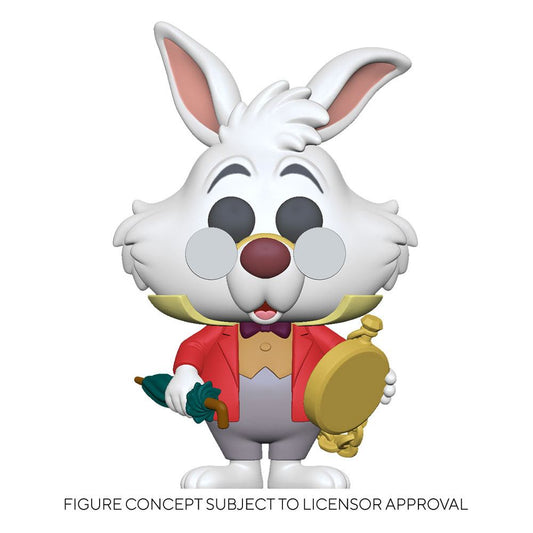 Alice im Wunderland POP! Disney Vinyl Figur White Rabbit w/Watch 9 cm - Preorder - ETA: 02.01.2026