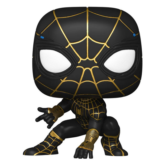 Spider-Man: No Way Home POP! Vinyl Figur Spider-Man (Black & Gold Suit) 9 cm - Preorder - ETA: 02.01.2026