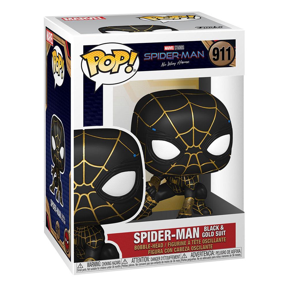 Spider-Man: No Way Home POP! Vinyl Figur Spider-Man (Black & Gold Suit) 9 cm - Versand: 5-7 Tage nach Bestellung