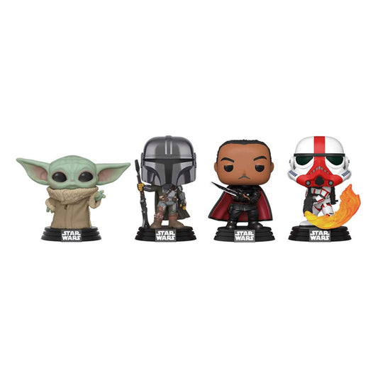 Star Wars POP! Movies Vinyl Figuren 4er-Pack Mandalorian Holiday 9 cm - Preorder - ETA: 24.11.2025