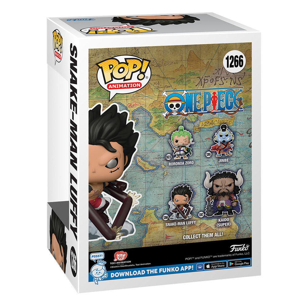 One Piece POP! Animation Vinyl Figur Snake-Man Luffy 9 cm - Versand: 5-7 Tage nach Bestellung