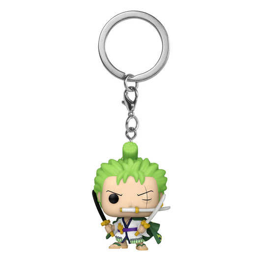 One Piece POP! Vinyl Schlüsselanhänger 4 cm Roronoa Zoro Display (12) - Versand: 5-7 Tage nach Bestellung