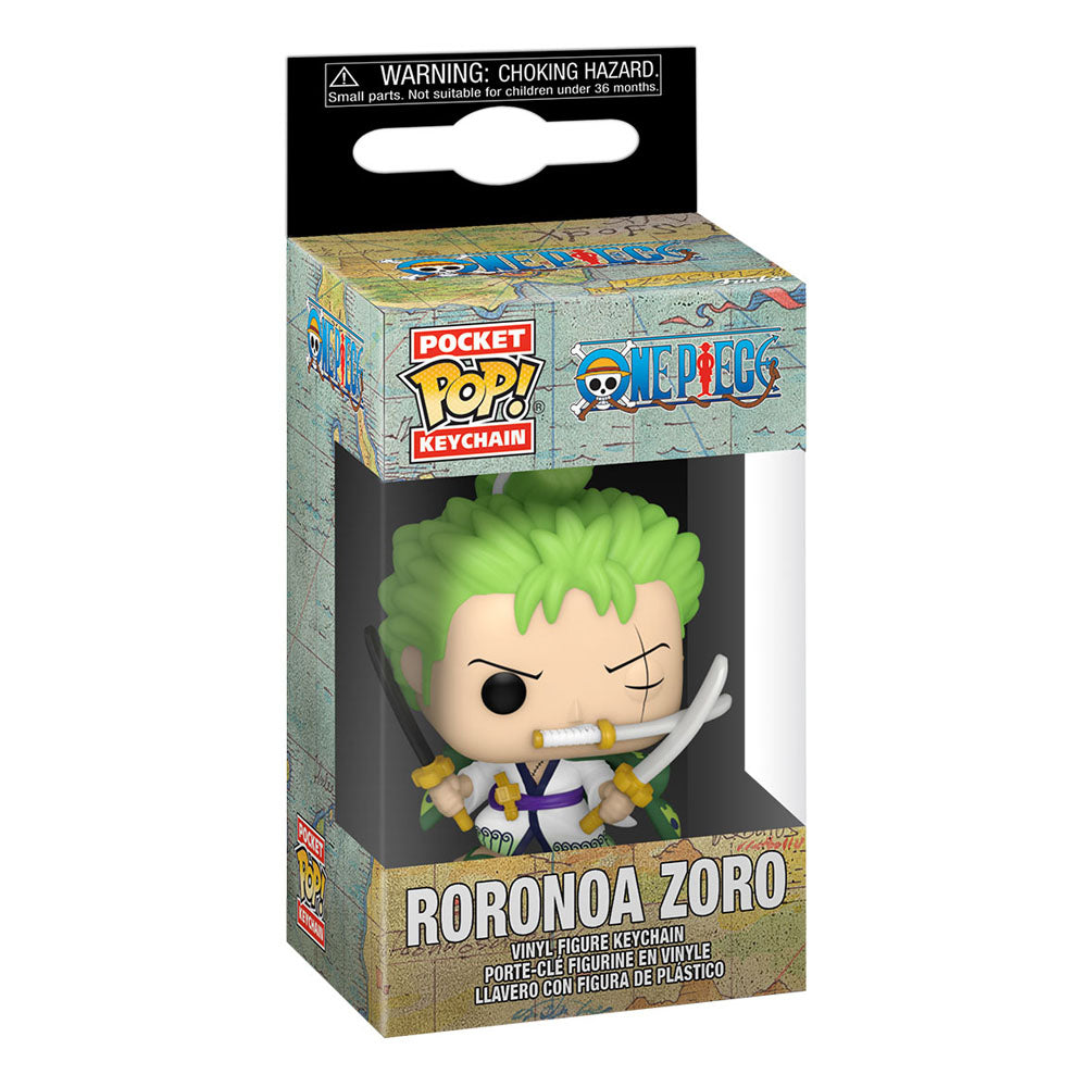 One Piece POP! Vinyl Schlüsselanhänger 4 cm Roronoa Zoro Display (12) - Versand: 5-7 Tage nach Bestellung