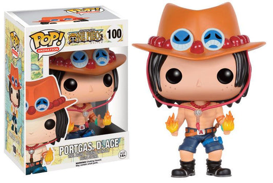 One Piece POP! Animation Vinyl Figur Portgas D. Ace 9 cm - Versand: 7 Tage nach Bestellung