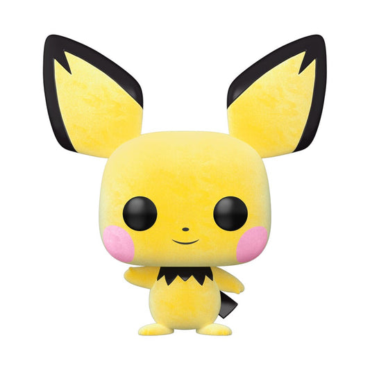 Pokemon POP! Games Vinyl Figur Flocked Pichu *Exclusive Version* 9 cm  - Versand: 5-7 Tage nach Bestellung