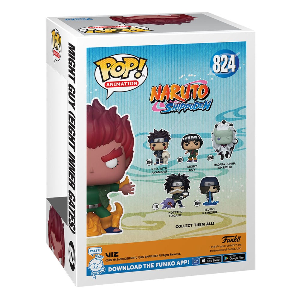 Naruto Shippuden POP! Animation Vinyl Figuren Might Guy (Eight Inner Gates) (GW) 9 cm - Preorder - ETA: 24.11.2025