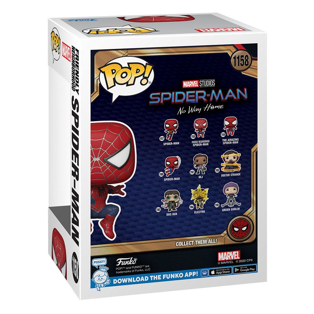 Spider-Man: No Way Home POP! Marvel Vinyl Figur Friendly Neighborhood 9 cm  - Versand: 7 Tage nach Bestellung