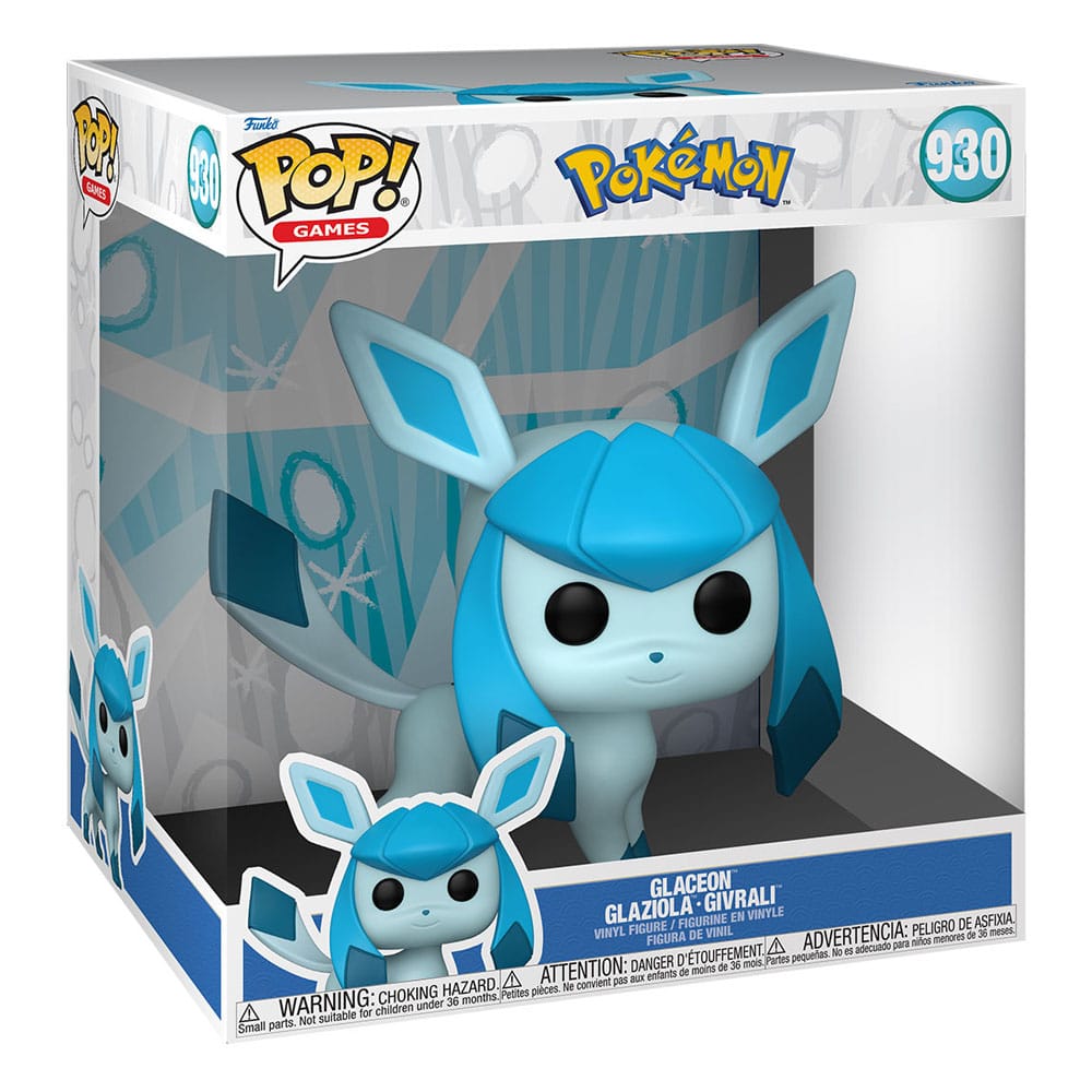 Pokémon Super Sized Jumbo POP! Vinyl Figur Glaceon (EMEA) 25 cm  - Versand: 7 Tage nach Bestellung