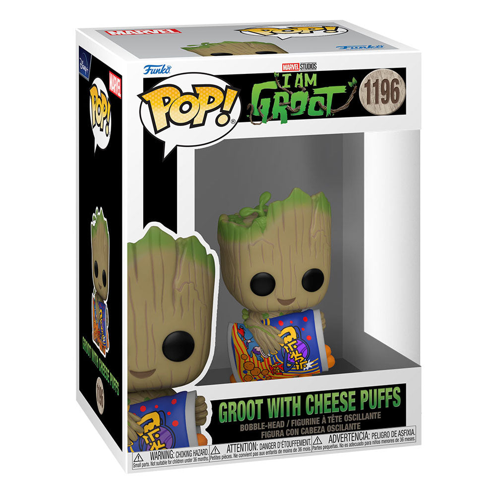 Ich bin Groot POP! Vinyl Figur Groot w/Cheese Puffs 9 cm - Preorder - ETA: 03.01.2026