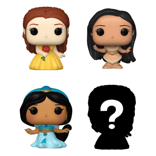 Disney Princesses Bitty POP! Vinyl Figuren 4er-Pack Belle 2,5 cm - Versand: 5-7 Tage nach Bestellung