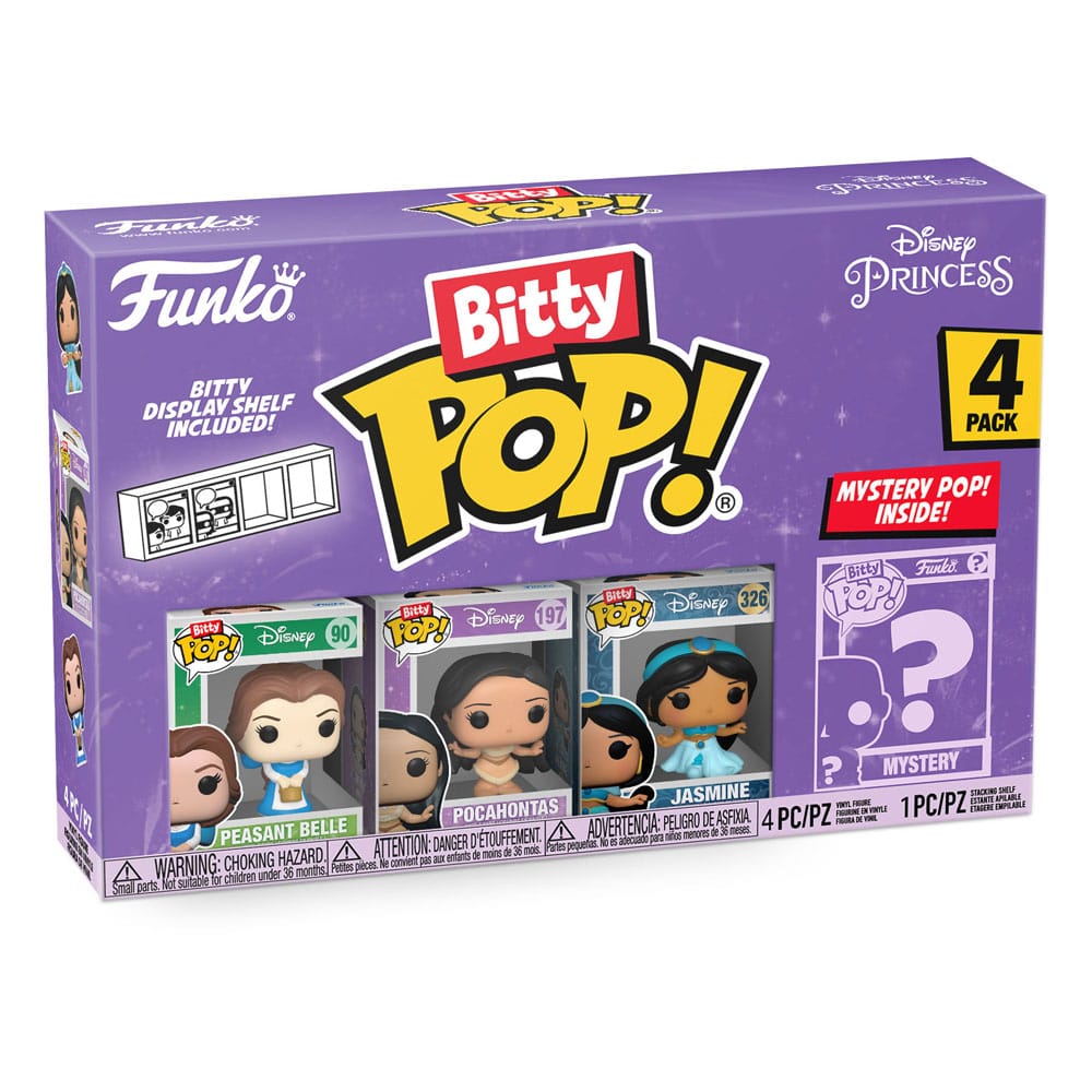 Disney Princesses Bitty POP! Vinyl Figuren 4er-Pack Belle 2,5 cm - Versand: 5-7 Tage nach Bestellung
