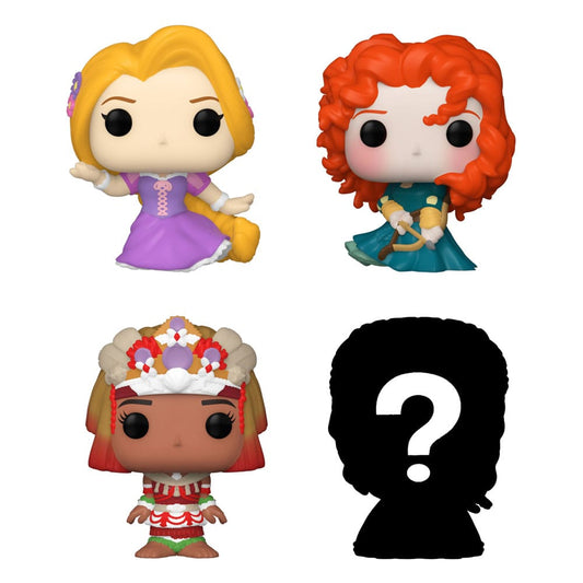 Disney Princesses Bitty POP! Vinyl Figuren 4er-Pack Rapunzel 2,5 cm - Versand: 7 Tage nach Bestellung