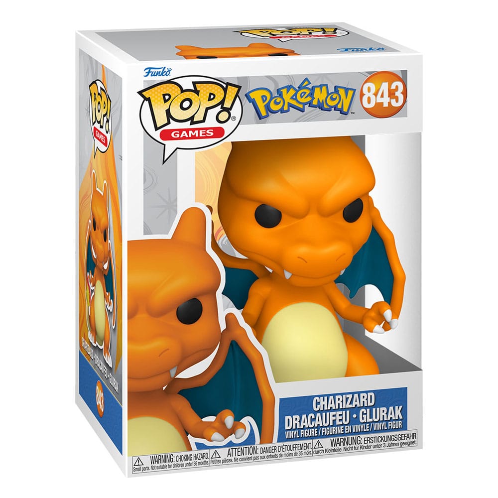 Pokemon POP! Games Vinyl Figur Charizard (EMEA) 9 cm - sofort lieferbar