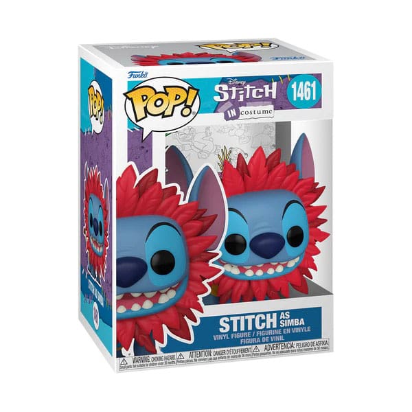 Lilo & Stitch POP! & Buddy Vinyl Figur Costume- Simba 9 cm - Preorder - ETA: 25.11.2026