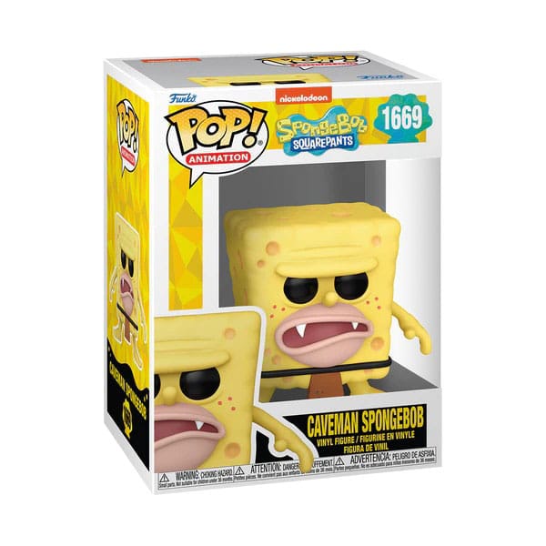 SpongeBob Schwammkopf 25th Anniversary POP! Vinyl Figur Caveman SB 9 cm - Preorder - ETA: 20.01.2026