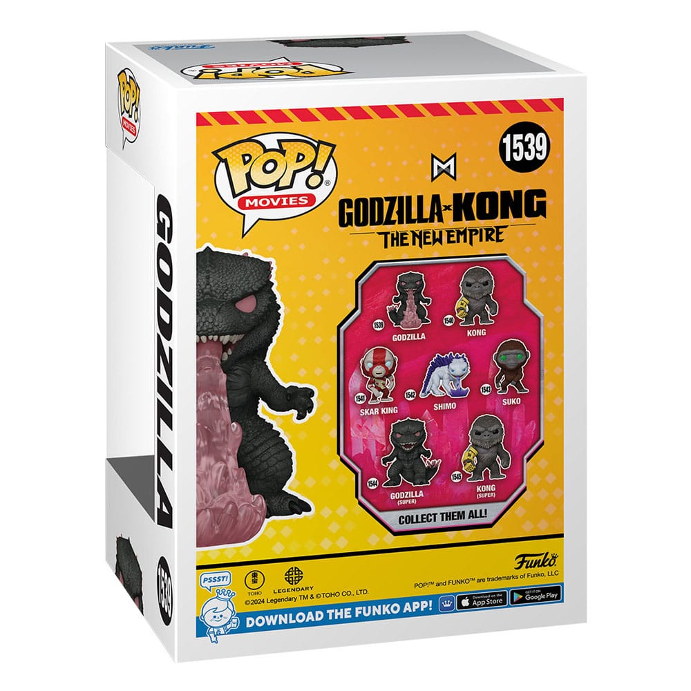 Godzilla vs. Kong 2 POP! Movies Vinyl Figur Godzilla w/Heat-Ray 9 cm - Preorder - ETA: 03.01.2026