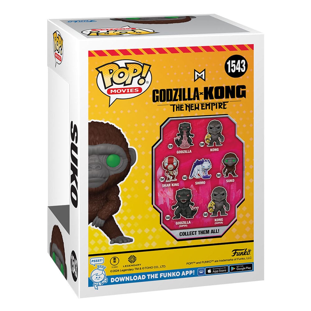 Godzilla vs. Kong 2 POP! Movies Vinyl Figur Suko 9 cm - Versand: 5-7 Tage nach Bestellung