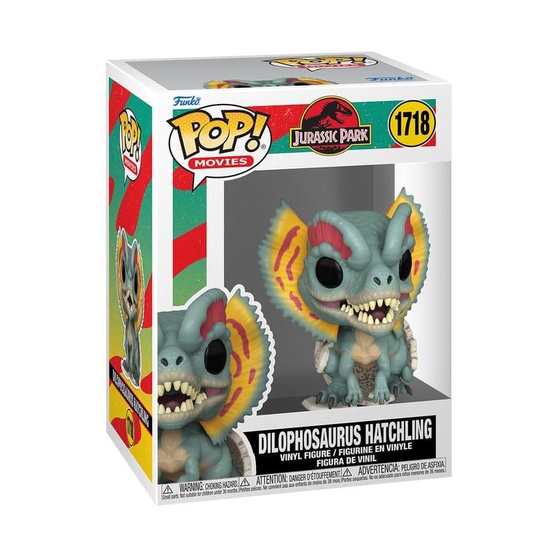 Jurassic Park Hatchling POP! Movies Vinyl Figur Dilophosaurus 9 cm - Versand: 5-7 Tage nach Bestellung