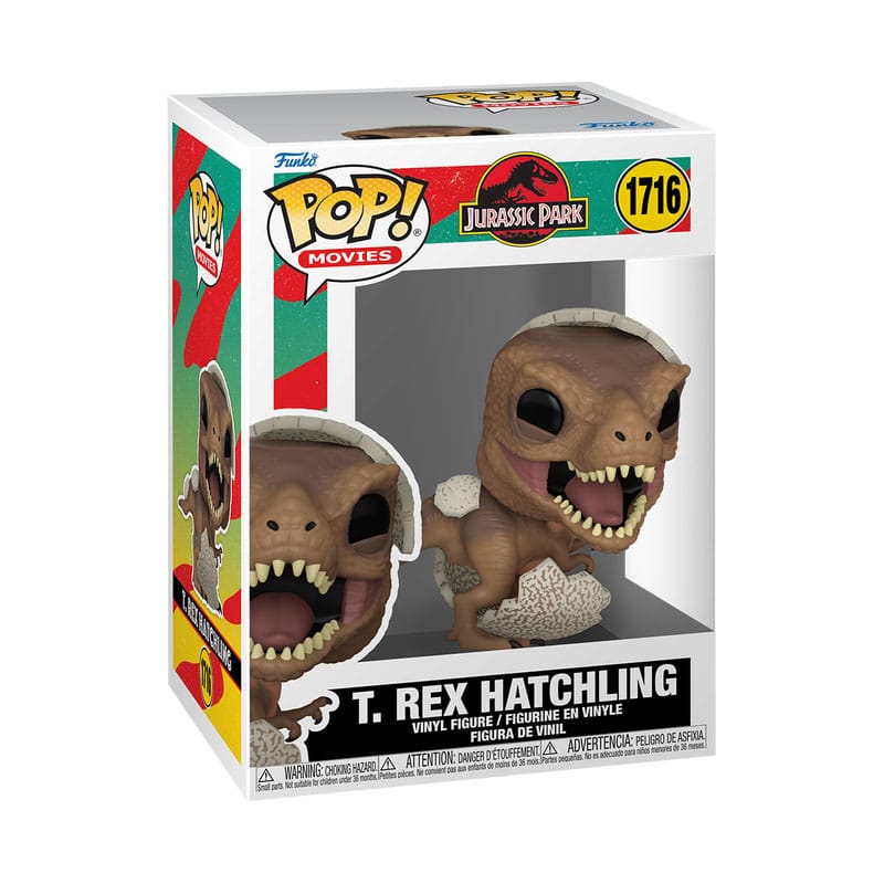 Jurassic Park Hatchling POP! Movies Vinyl Figur Tyrannosaurus Rex 9 cm - Versand: 5-7 Tage nach Bestellung