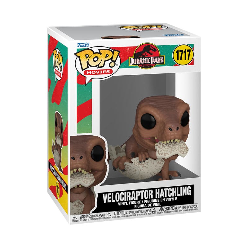 Jurassic Park Hatchling POP! Movies Vinyl Figur Velociraptor 9 cm - Versand: 5-7 Tage nach Bestellung