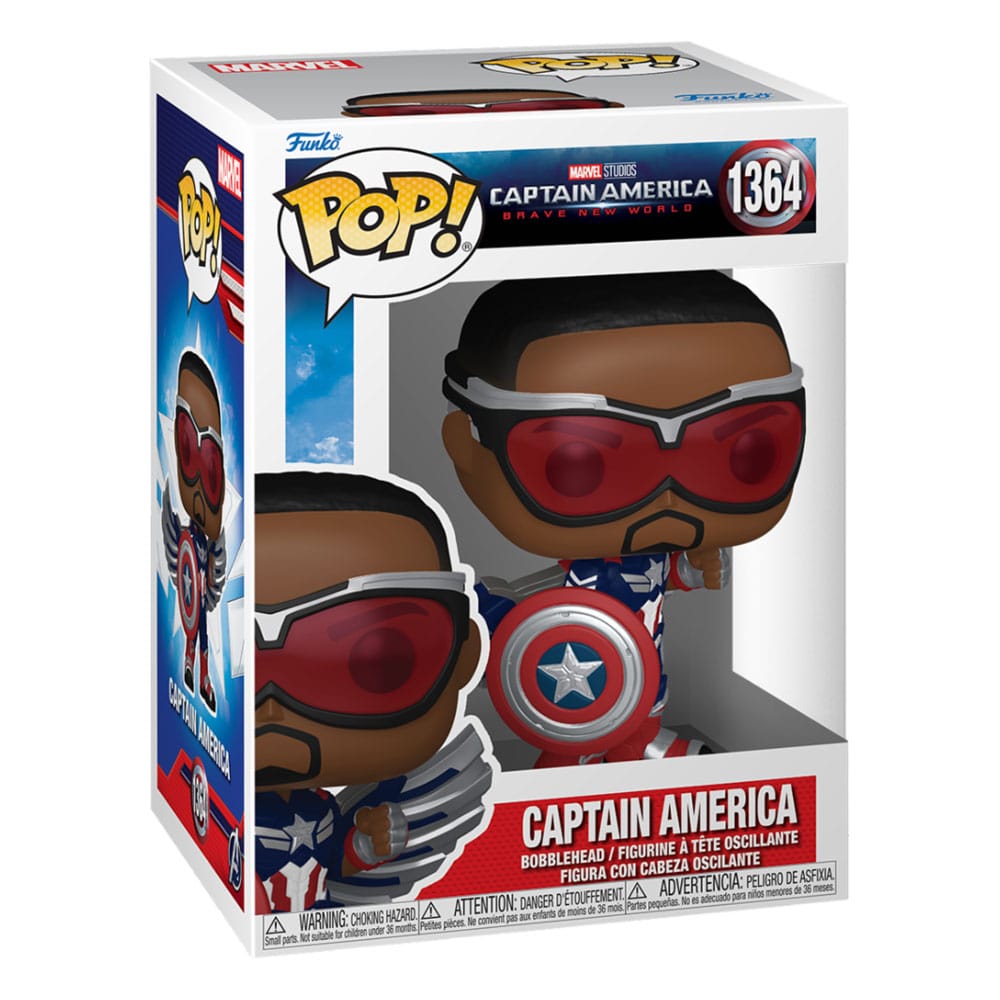 Captain America Brave New World POP! Movies Vinyl Figur Captain America 9 cm - Versand: 7 Tage nach Bestellung