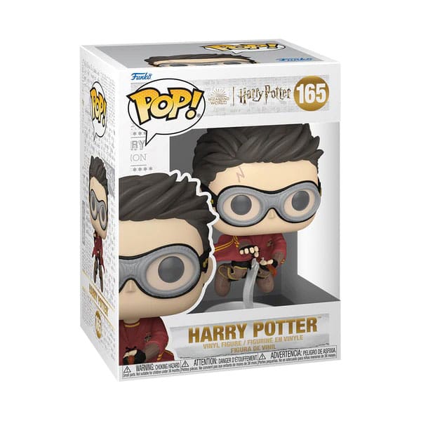 Harry Potter POP! Movies Vinyl Figur Harry w/Broom(Quidditch) 9 cm  - Preorder - ETA: 17.11.2025