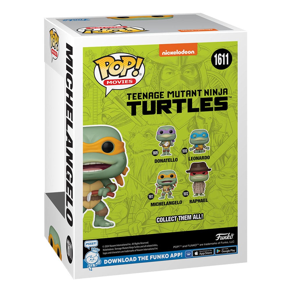 Teenage Mutant Ninja Turtles POP! Movies Vinyl Figur Michelangelo Sausage Link Nunchucks 9 cm - Versand: 5-7 Tage nach Bestellung