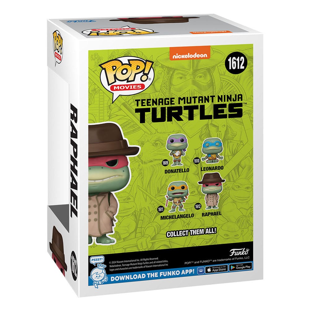 Teenage Mutant Ninja Turtles POP! Movies Vinyl Figur Raphael w/Coat & Hat 9 cm - Versand: 5-7 Tage nach Bestellung
